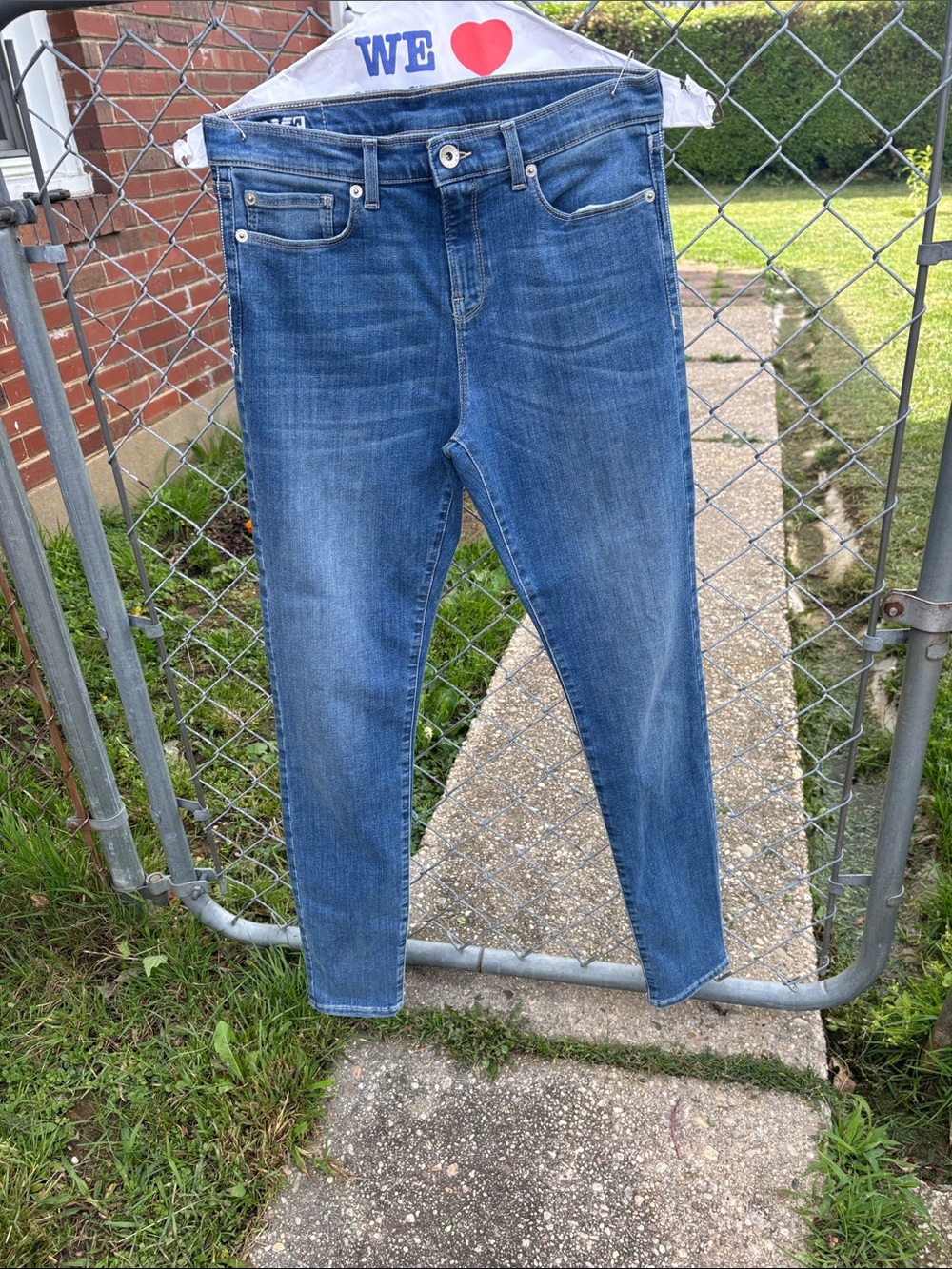 Emporio Armani Women's Skinny Jeans in Blue Denim Wash